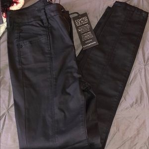 Liverpool leather skinny jeans!